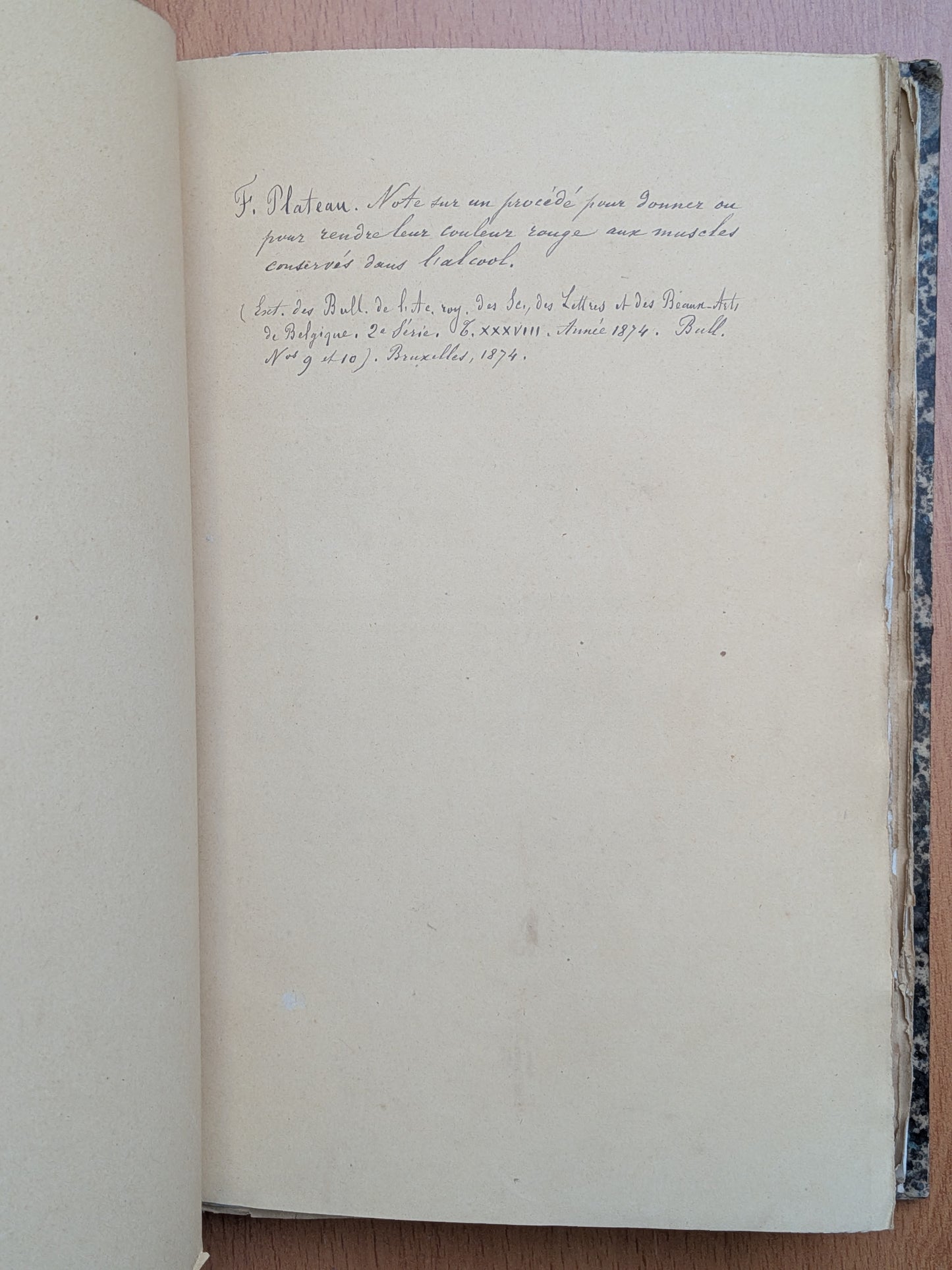 Mélanges de Zoologie - Félix Plateau - Tirés à part des bulletins de l'Académie royales des sciences, des lettres et des Beaux-arts de Belgique - 1870-1880