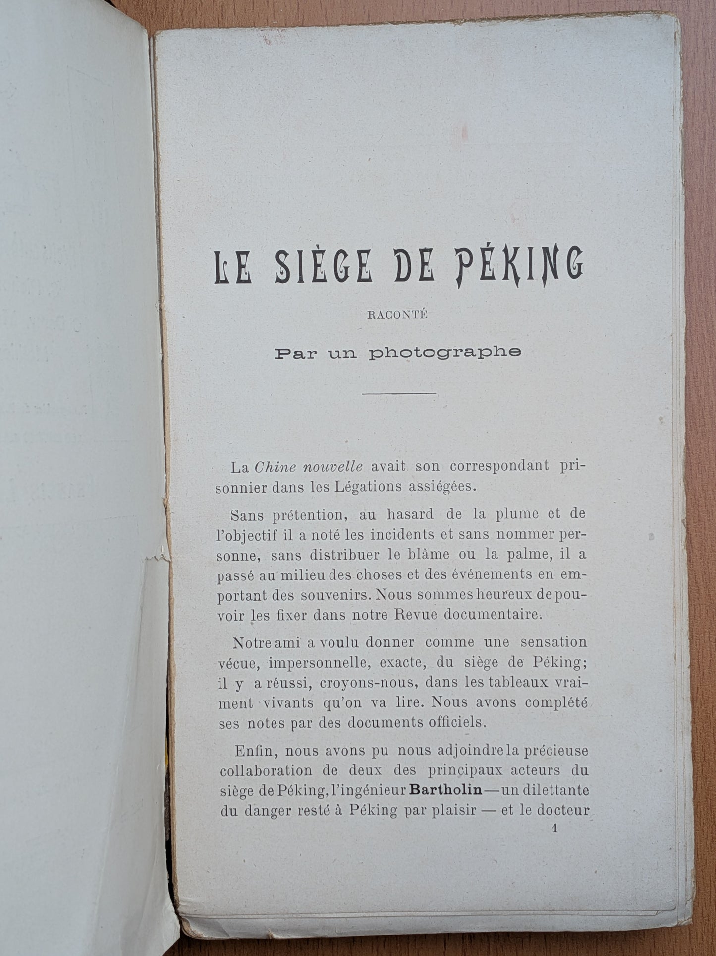 Siège de Péking - Récits authentiques des assiégés - Francis Laur - Edition originale - 1904