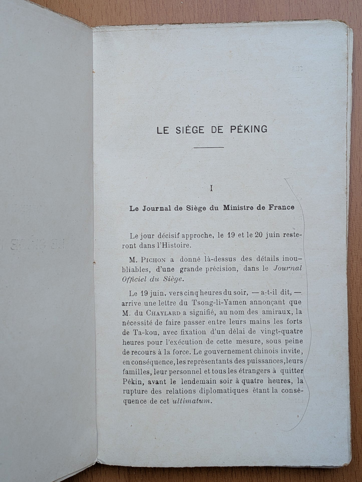 Siège de Péking - Récits authentiques des assiégés - Francis Laur - Edition originale - 1904