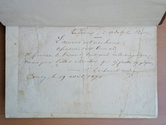 Fables de Pierre Lachambeaudie - 3 fables autographes manuscrites - 1851