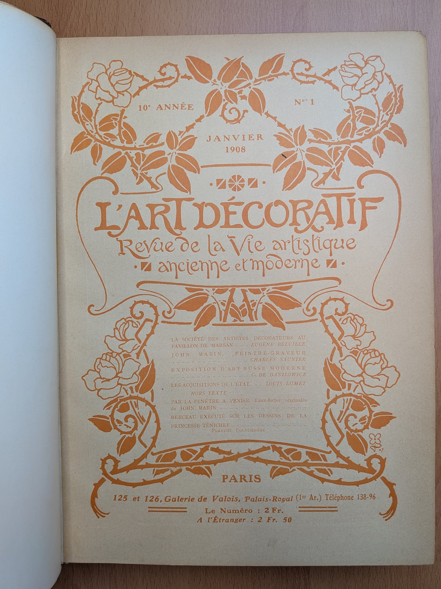 L'Art Décoratif - Année 1908 complète - 12 numéros - Eugène Belville