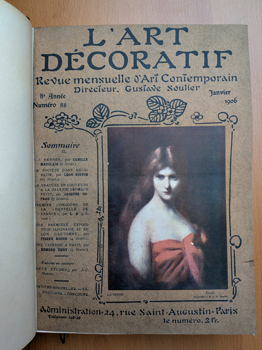 L'Art Décoratif - Année 1906 complète - 12 numéros - Gustave Soulier