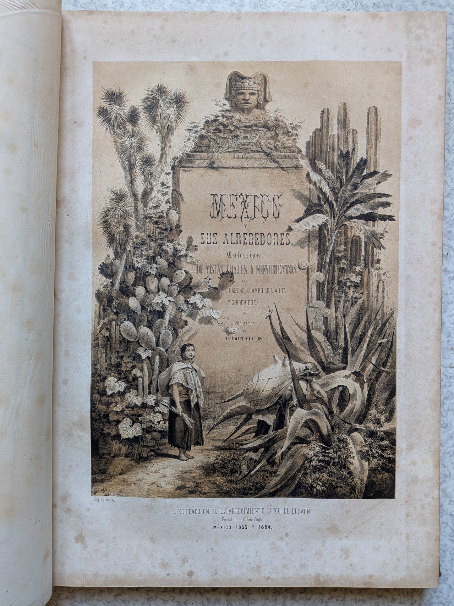 México y sus Alrededores - Colection de monumentos, trajes y paisajes Disbujados al natural y litografiados por los artistas mexicanos - 1864