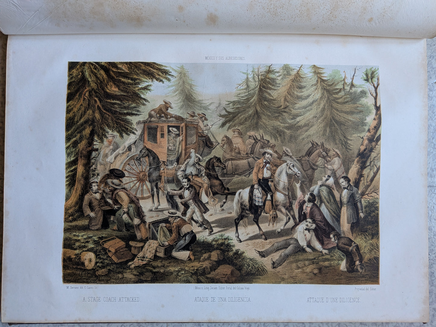 México y sus Alrededores - Colection de monumentos, trajes y paisajes Disbujados al natural y litografiados por los artistas mexicanos - 1864
