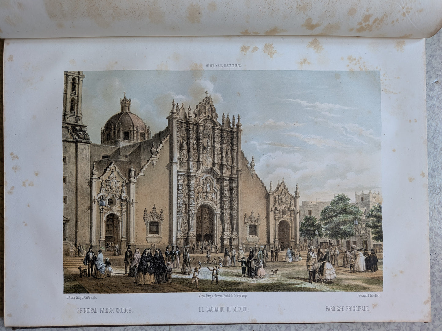 México y sus Alrededores - Colection de monumentos, trajes y paisajes Disbujados al natural y litografiados por los artistas mexicanos - 1864