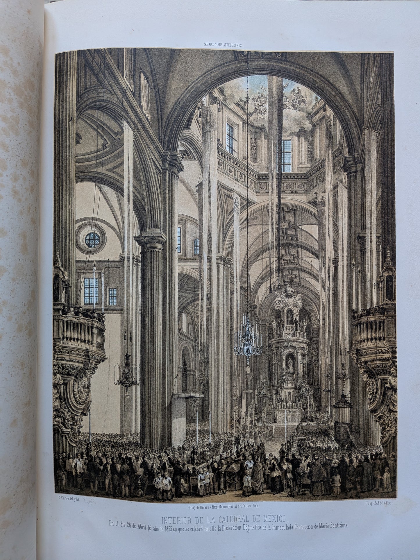 México y sus Alrededores - Colection de monumentos, trajes y paisajes Disbujados al natural y litografiados por los artistas mexicanos - 1864