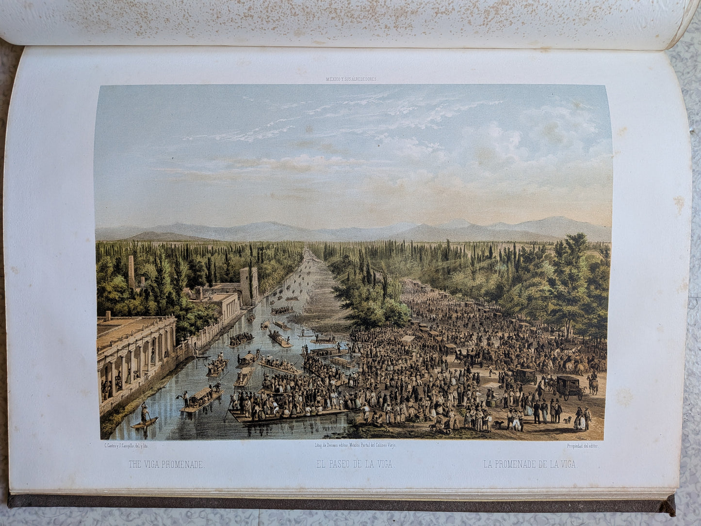 México y sus Alrededores - Colection de monumentos, trajes y paisajes Disbujados al natural y litografiados por los artistas mexicanos - 1864