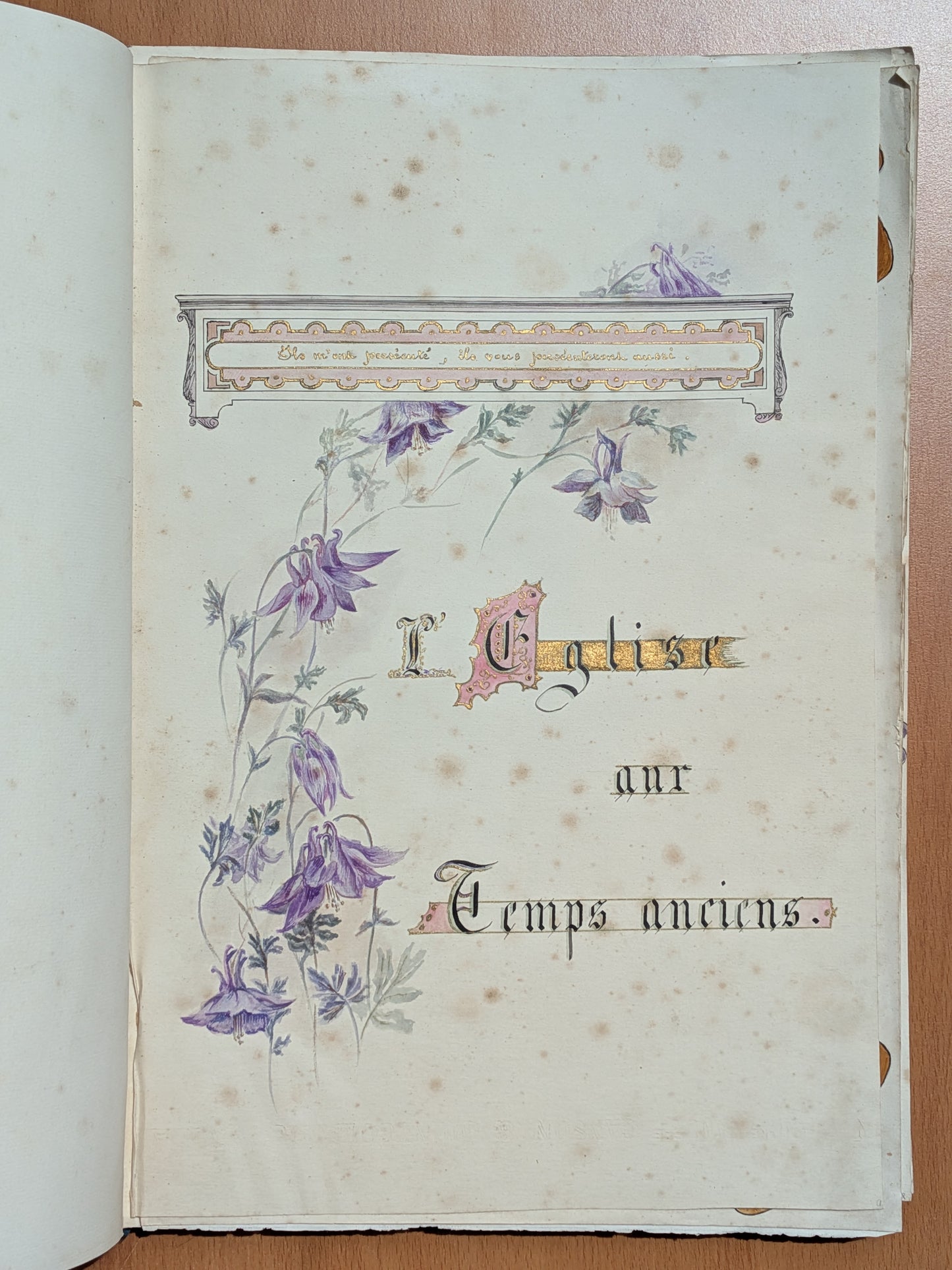 Manuscrit - Histoire de l'église - Notre Dame de Bonne Nouvelle Cathédrale de Nancy - 1909