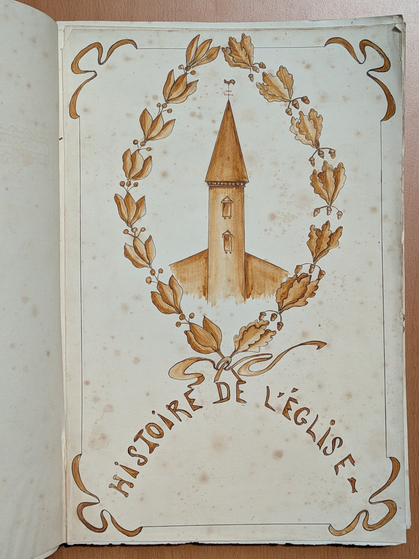 Manuscrit - Histoire de l'église - Notre Dame de Bonne Nouvelle Cathédrale de Nancy - 1909