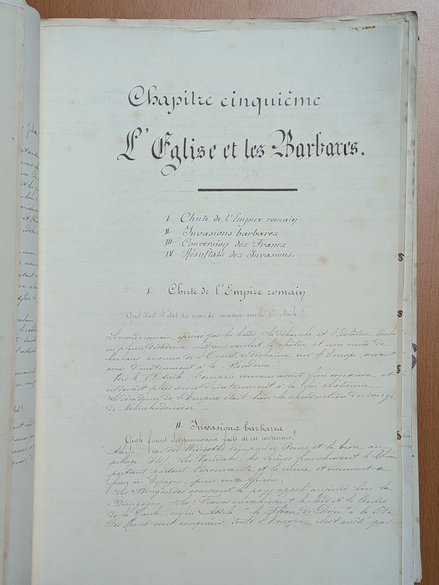 Manuscrit - Histoire de l'église - Notre Dame de Bonne Nouvelle Cathédrale de Nancy - 1909