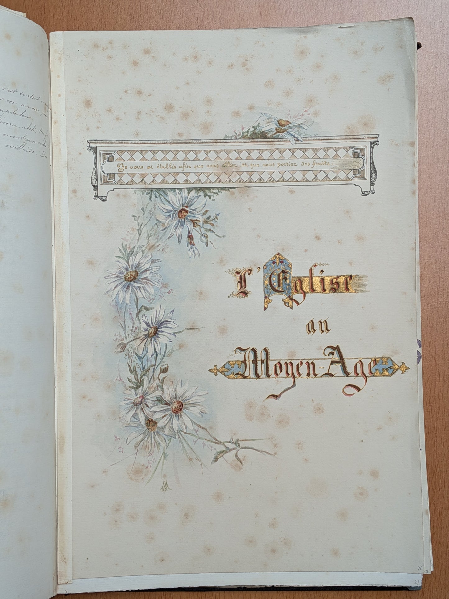 Manuscrit - Histoire de l'église - Notre Dame de Bonne Nouvelle Cathédrale de Nancy - 1909