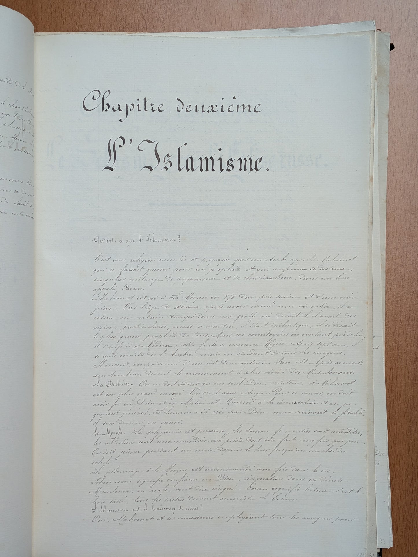 Manuscrit - Histoire de l'église - Notre Dame de Bonne Nouvelle Cathédrale de Nancy - 1909