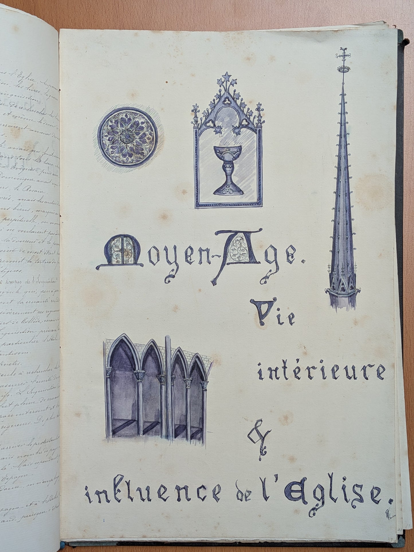 Manuscrit - Histoire de l'église - Notre Dame de Bonne Nouvelle Cathédrale de Nancy - 1909